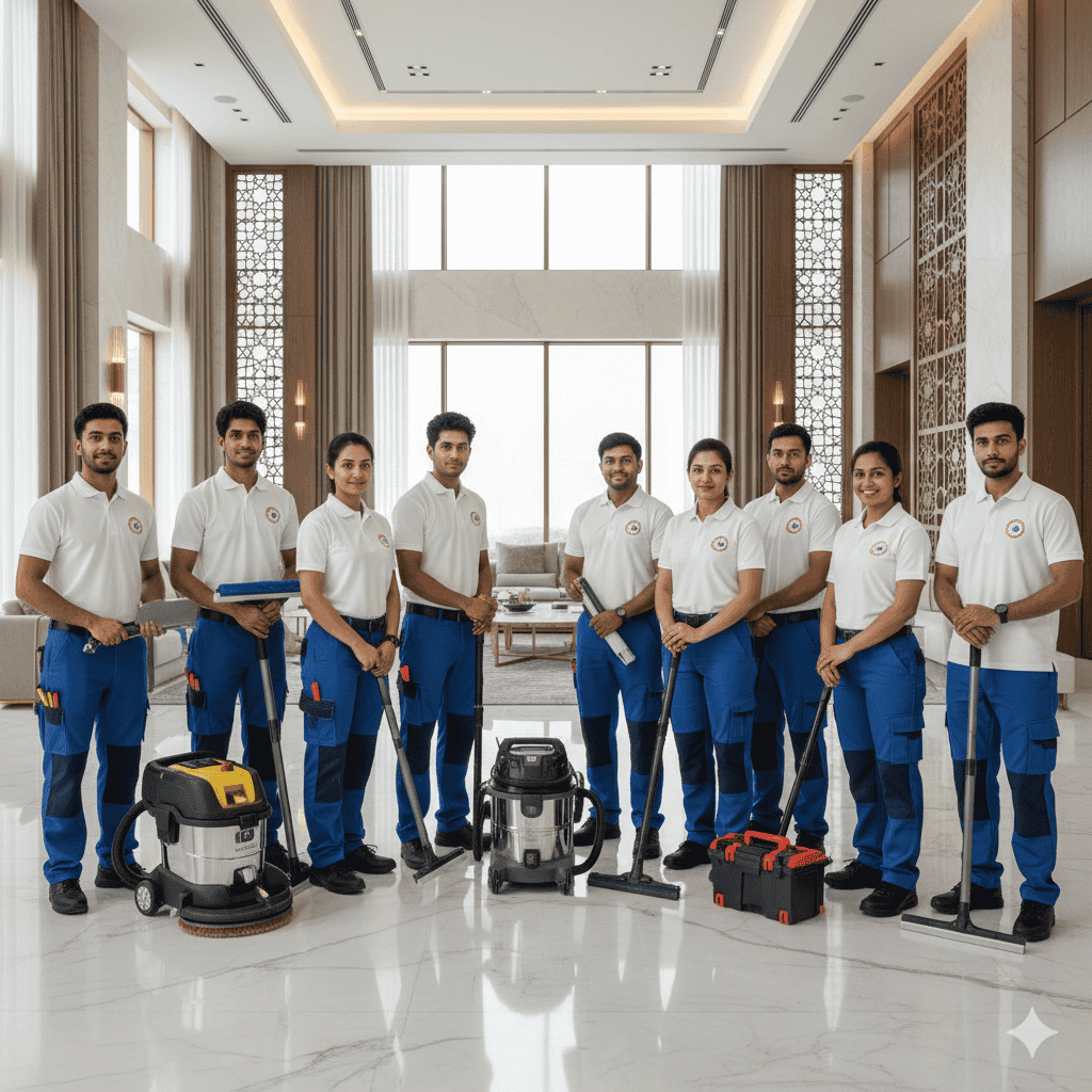 Blue City Maids Team at Work